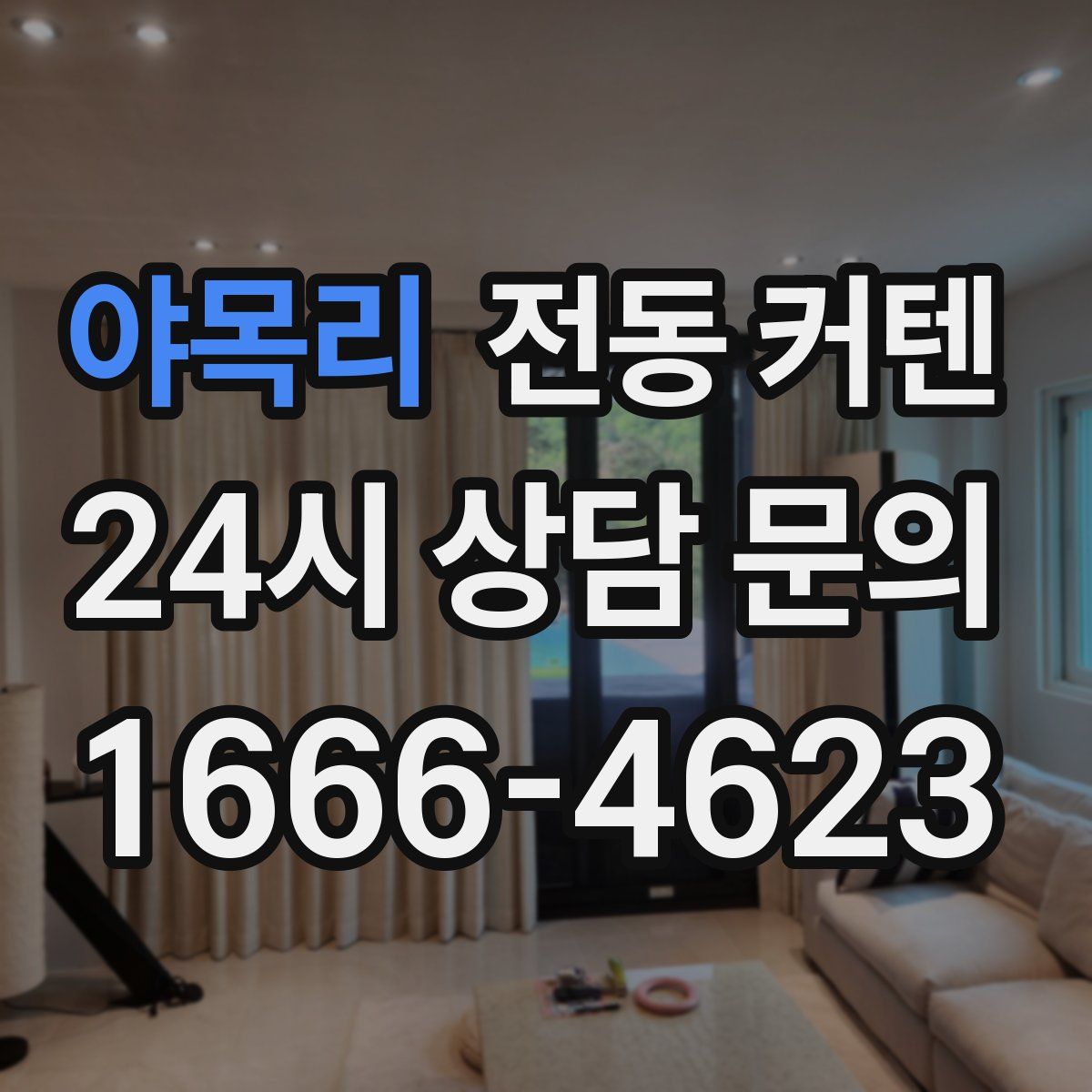 야목리 전동 커텐