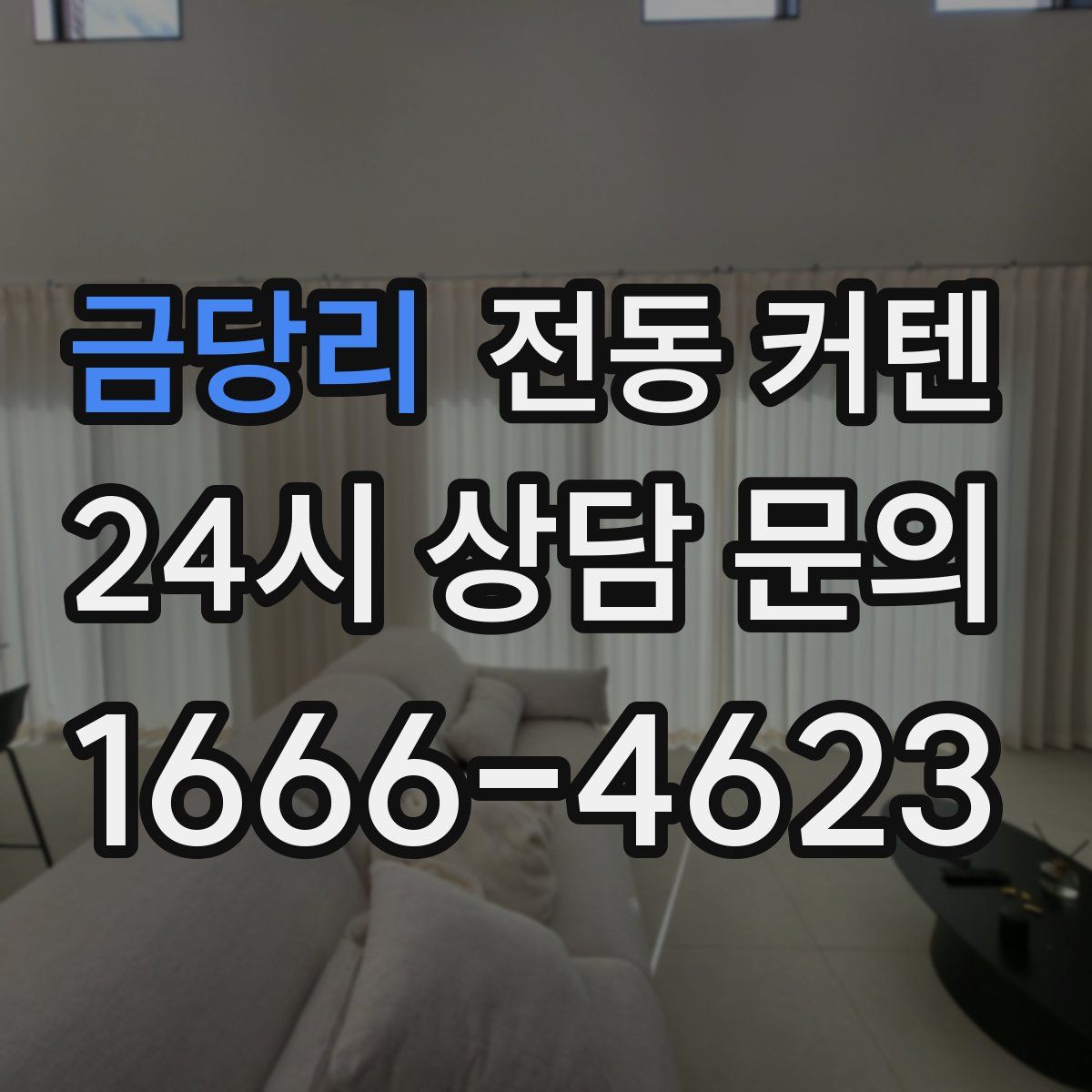 금당리 전동 커텐