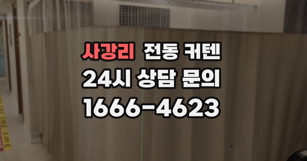 사강리 전동 커텐