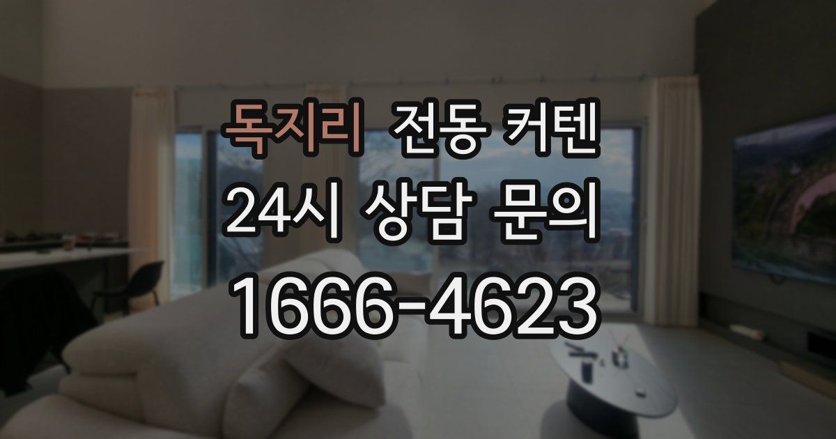 독지리 전동 커텐