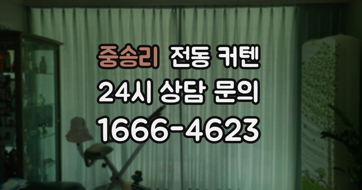 중송리 전동 커텐