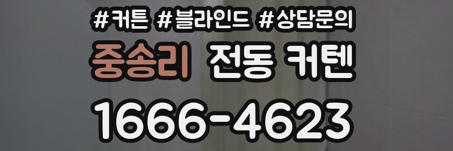중송리 전동 커텐