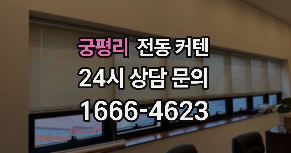 궁평리 전동 커텐