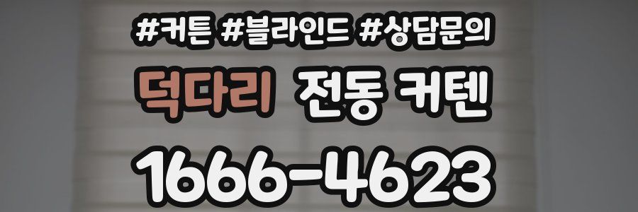 덕다리 전동 커텐