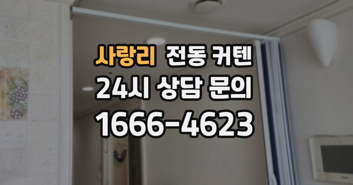 사랑리 전동 커텐