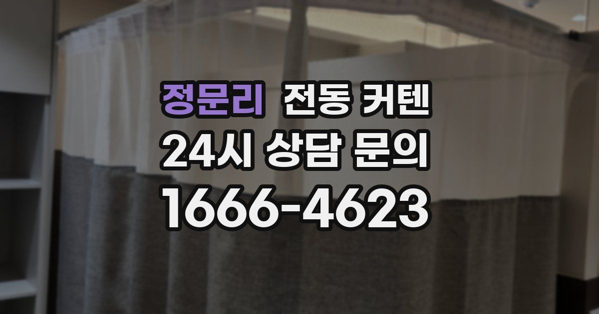정문리 전동 커텐