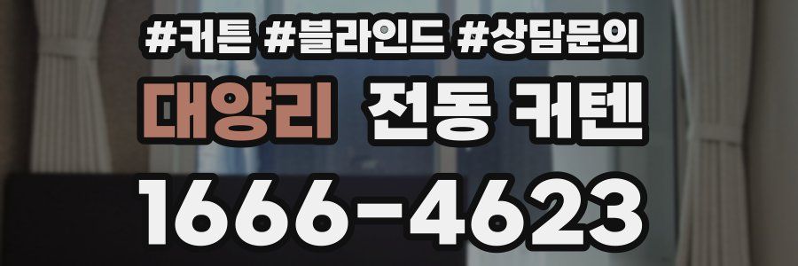 대양리 전동 커텐