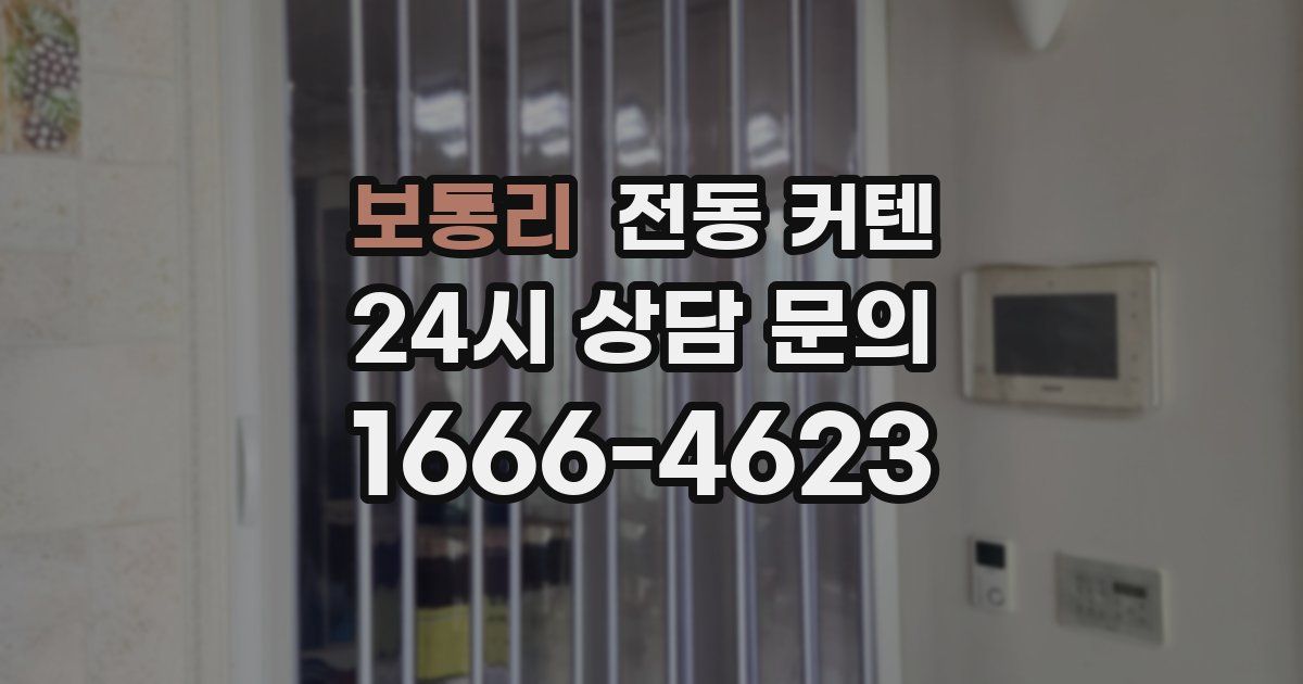 보통리 전동 커텐