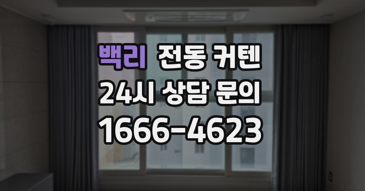 백리 전동 커텐