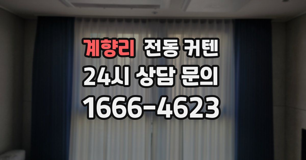 계향리 전동 커텐