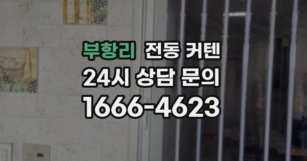 부항리 전동 커텐