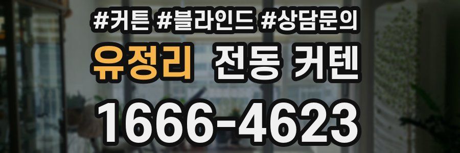 유정리 전동 커텐