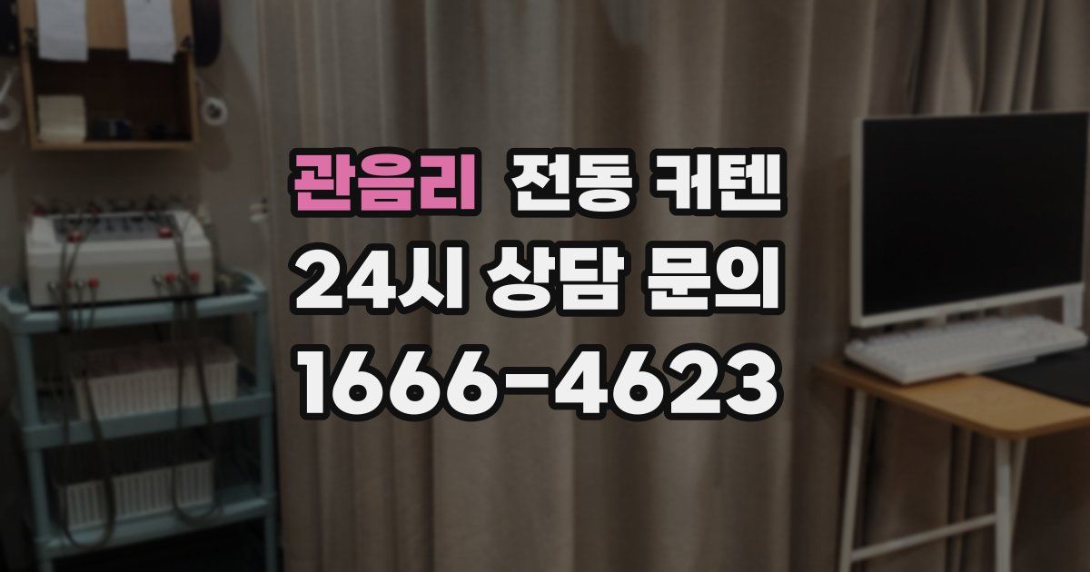 관음리 전동 커텐