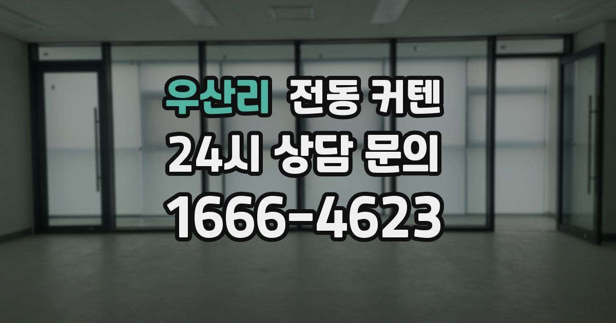 우산리 전동 커텐