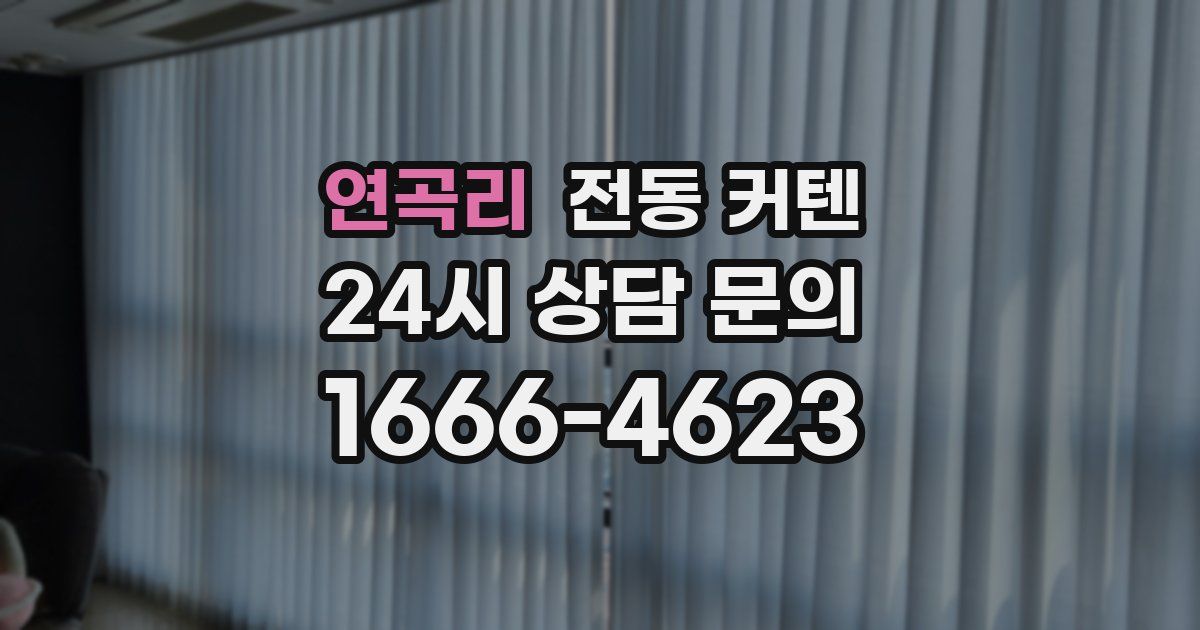 연곡리 전동 커텐