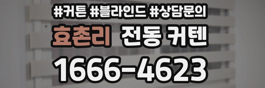 효촌리 전동 커텐