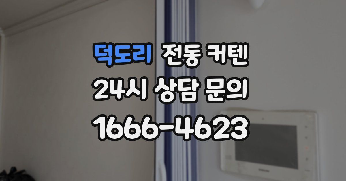 덕도리 전동 커텐