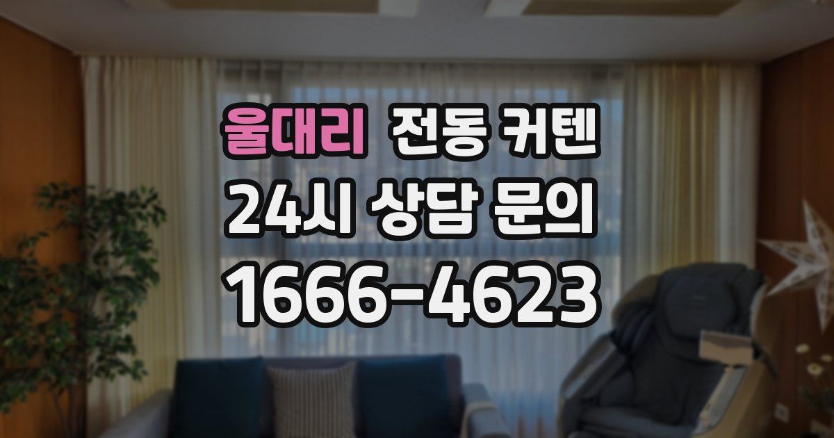 울대리 전동 커텐