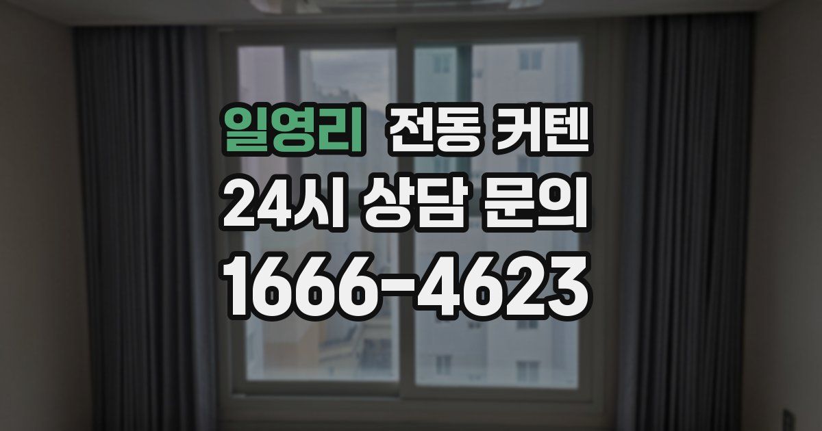 일영리 전동 커텐