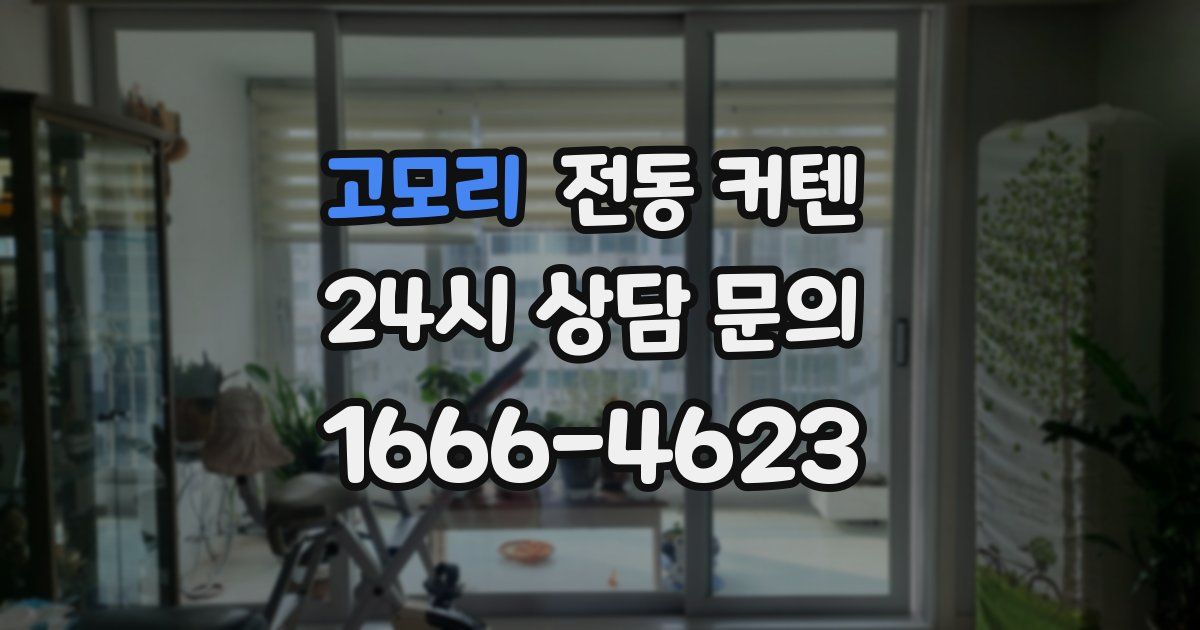 고모리 전동 커텐