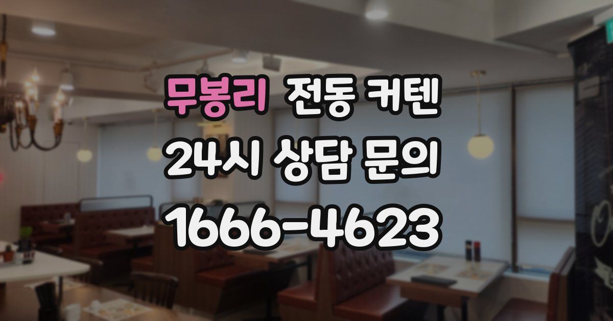 무봉리 전동 커텐