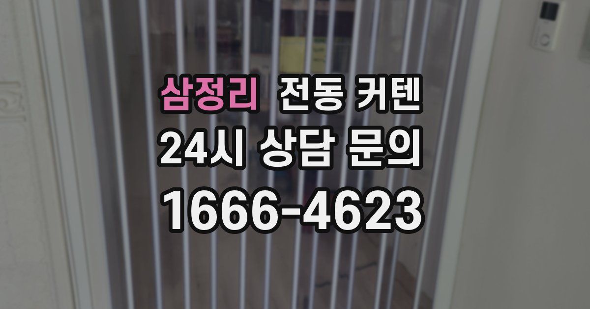 삼정리 전동 커텐