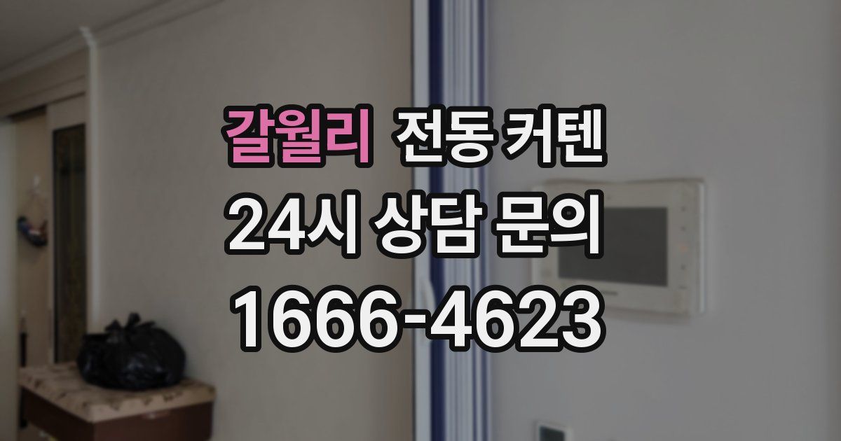 갈월리 전동 커텐