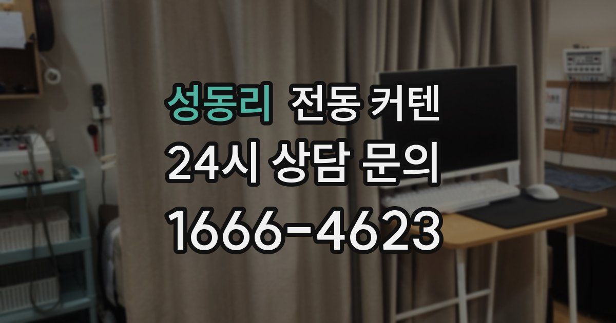 성동리 전동 커텐