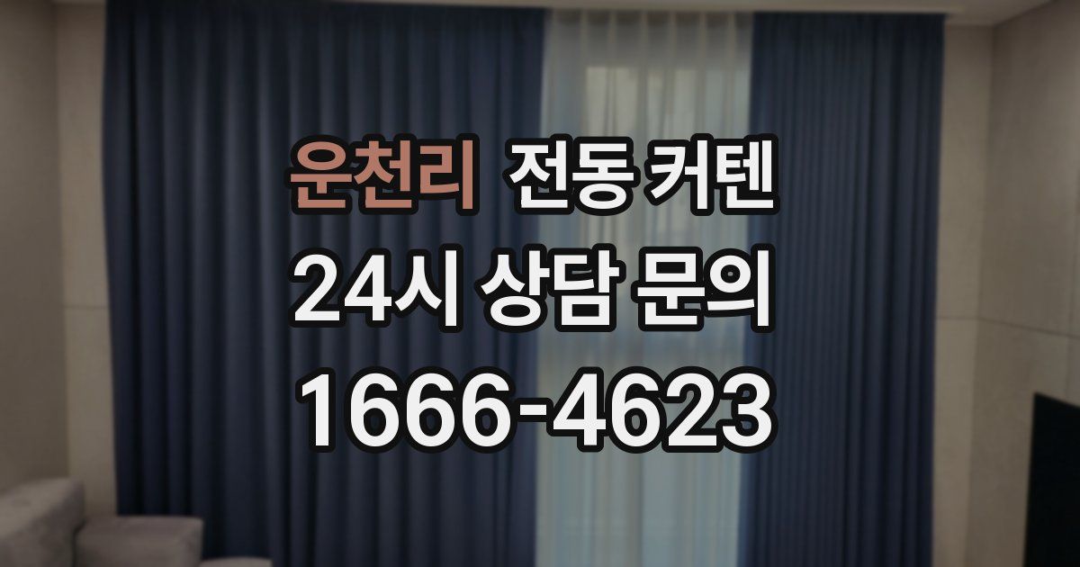 운천리 전동 커텐