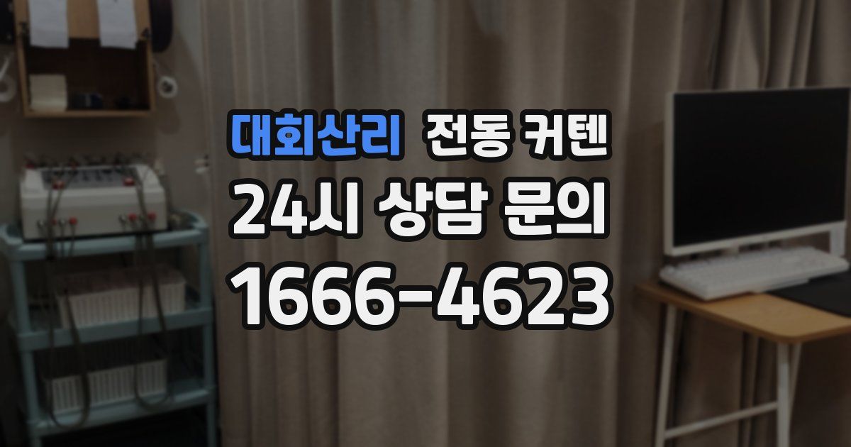 대회산리 전동 커텐
