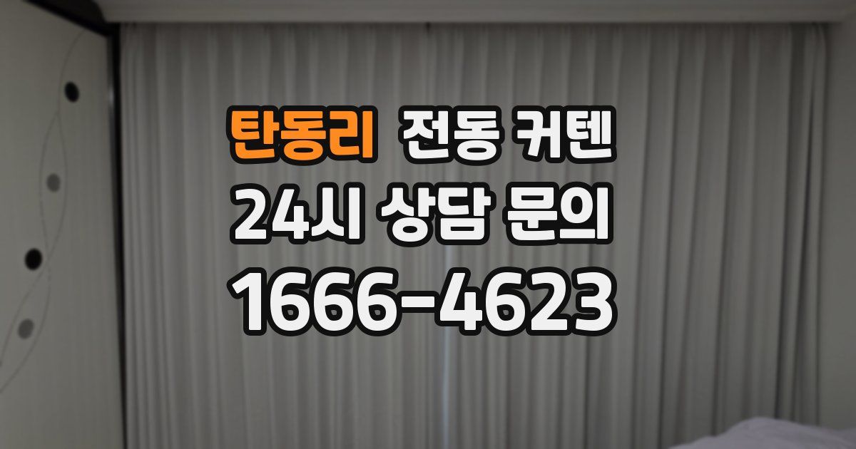 탄동리 전동 커텐
