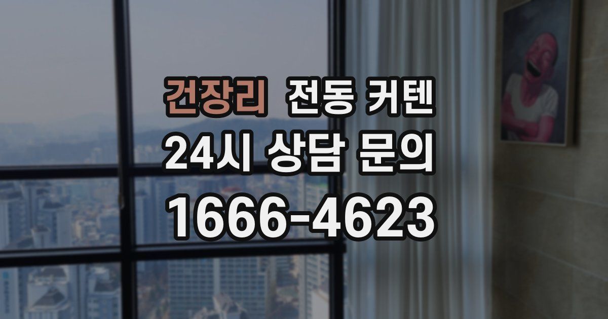 건장리 전동 커텐