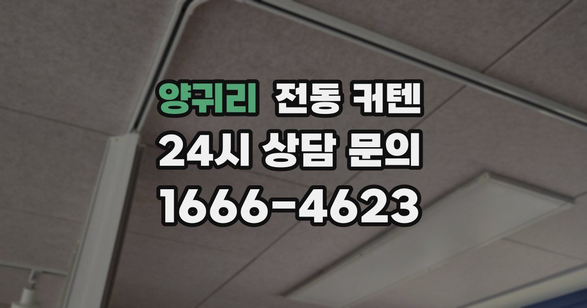 양귀리 전동 커텐