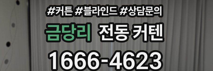 금당리 전동 커텐
