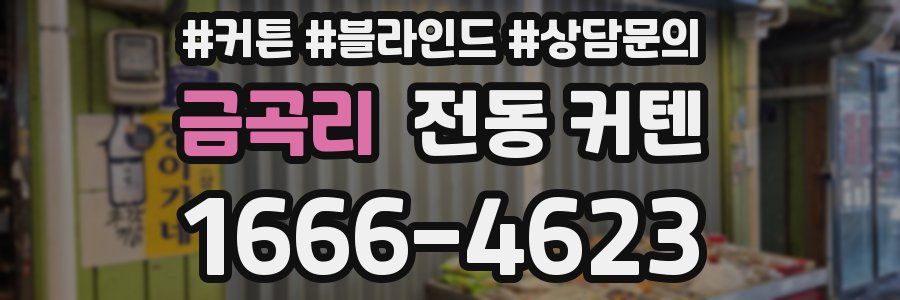 금곡리 전동 커텐