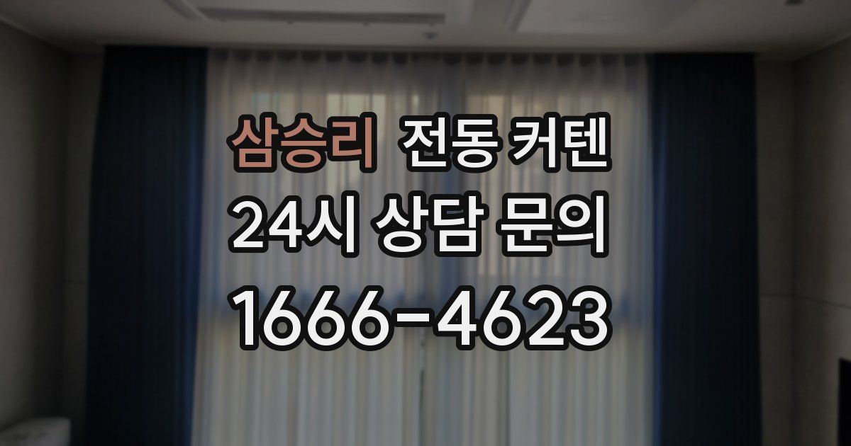 삼승리 전동 커텐