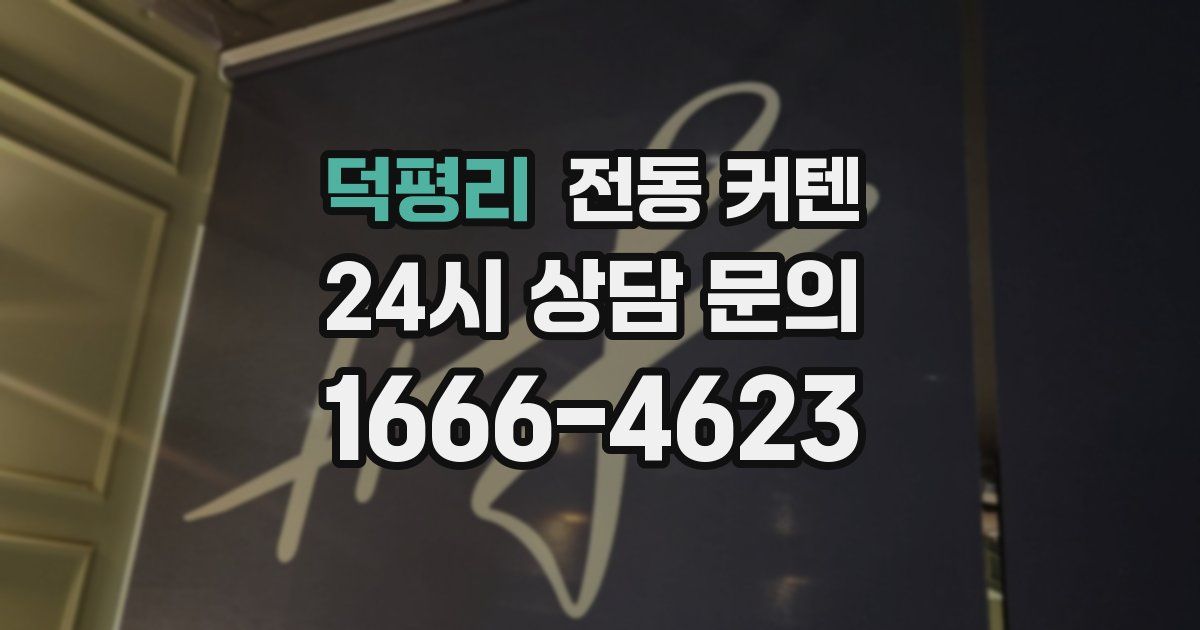 덕평리 전동 커텐