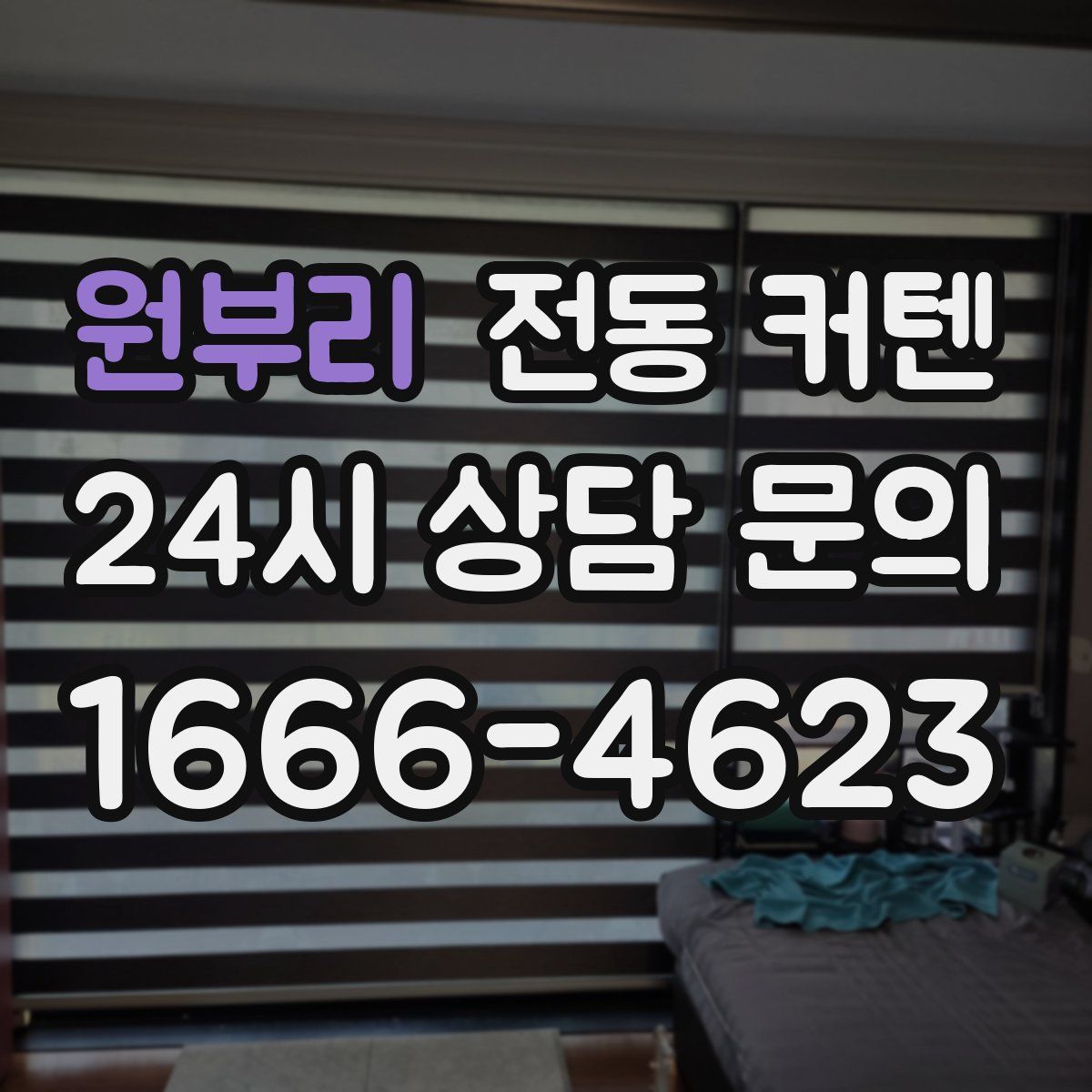 원부리 전동 커텐