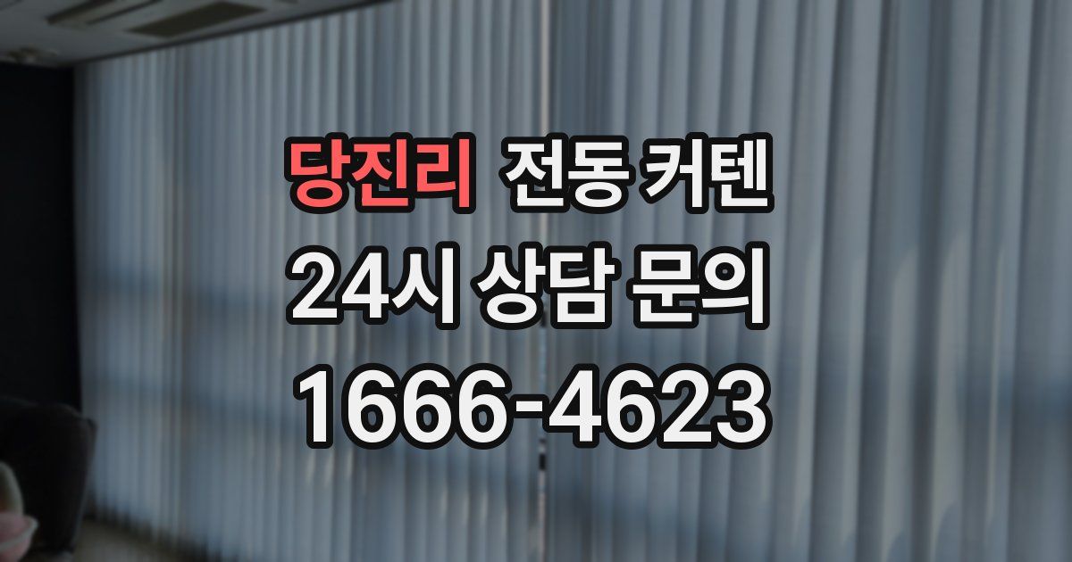 당진리 전동 커텐