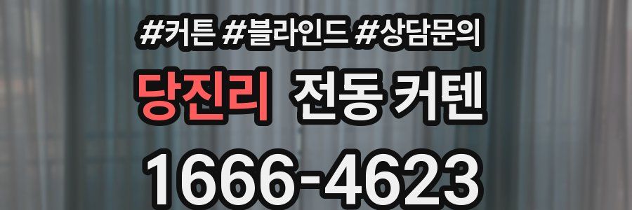 당진리 전동 커텐