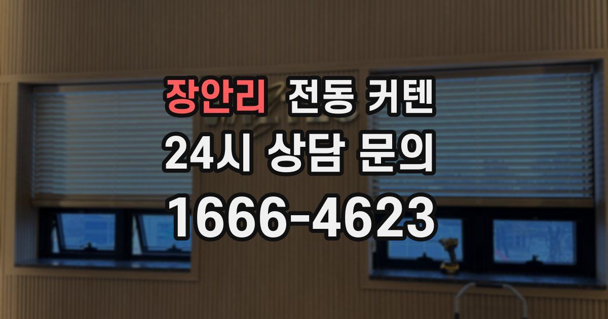 장안리 전동 커텐