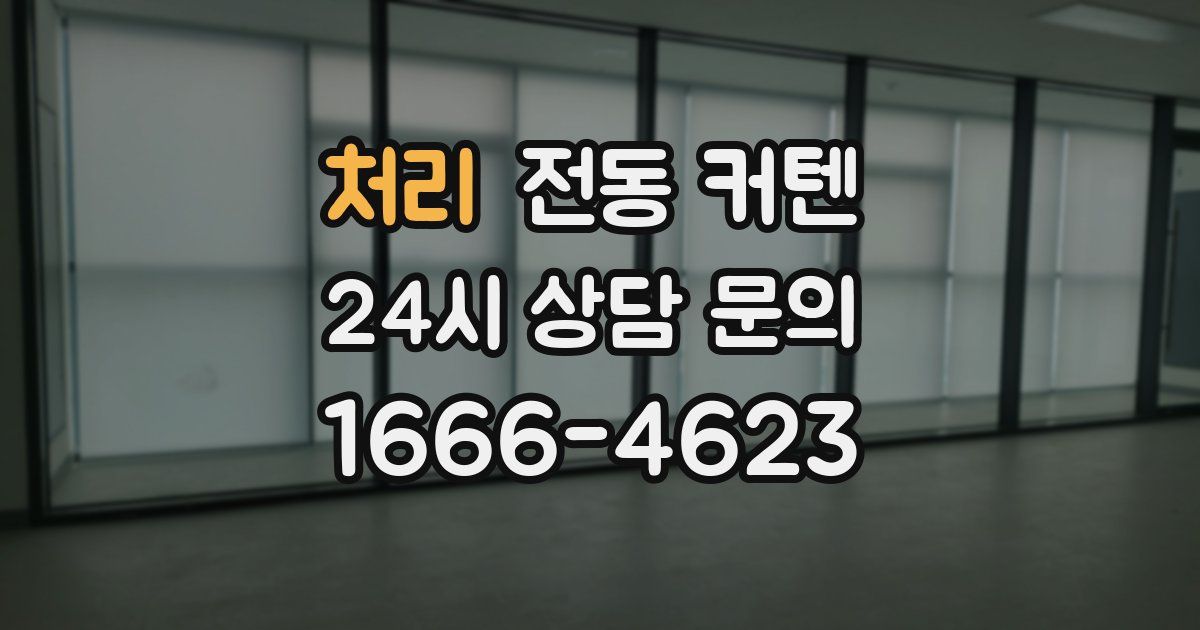 처리 전동 커텐