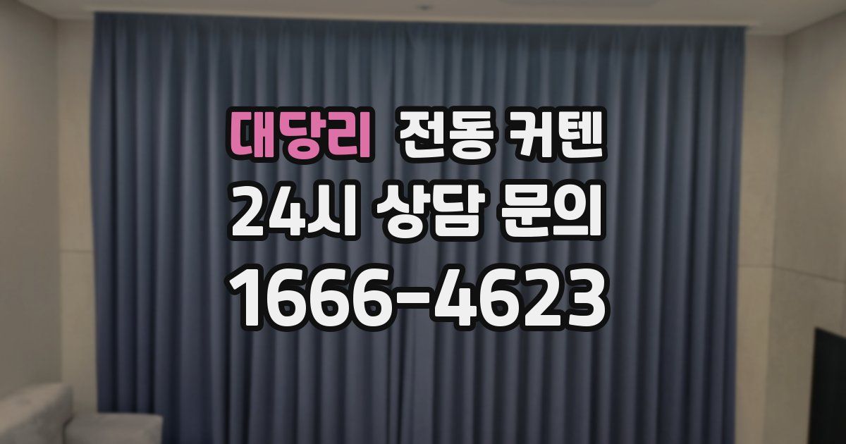 대당리 전동 커텐