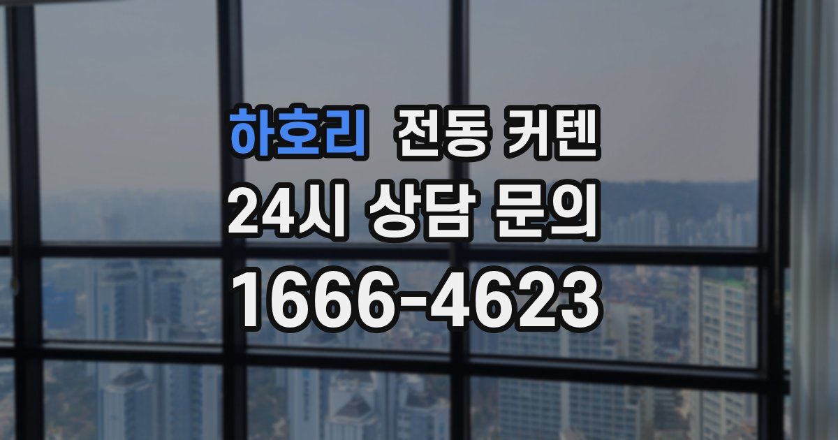 하호리 전동 커텐