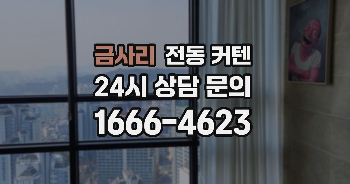 금사리 전동 커텐