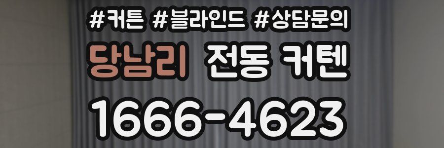 당남리 전동 커텐