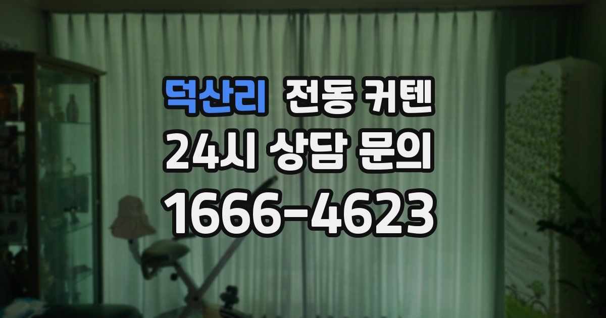 덕산리 전동 커텐