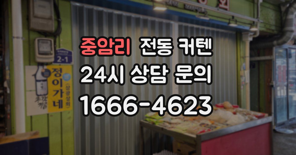 중암리 전동 커텐