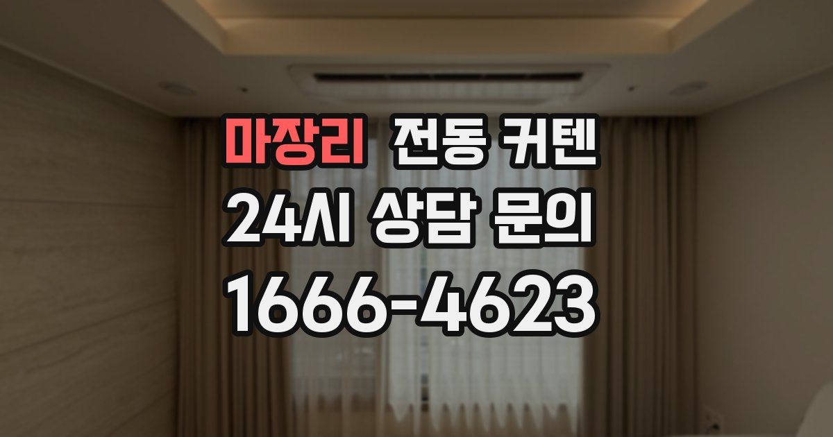 마장리 전동 커텐