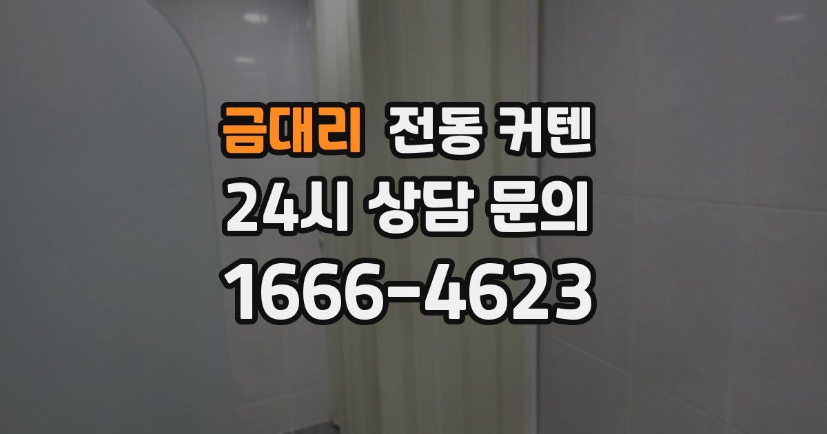 금대리 전동 커텐